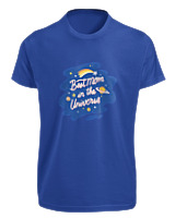 T-Shirt Fit Αντρικό - Best Mom In The Universe - Color Thumbnail Μπλε Ρουά