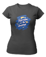 T-Shirt Στενή Γραμμή Γυναικείο - Best Mom In The Universe - Color Thumbnail Ανθρακί