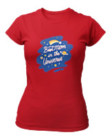 T-Shirt Στενή Γραμμή Γυναικείο - Best Mom In The Universe - Color Thumbnail Κόκκινο