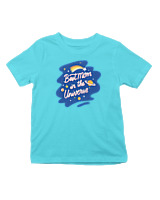 T-Shirt  Παιδικό - Best Mom In The Universe - Color Thumbnail Οινοπνευματί