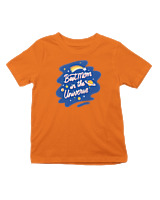 T-Shirt  Παιδικό - Best Mom In The Universe - Color Thumbnail Πορτοκαλί