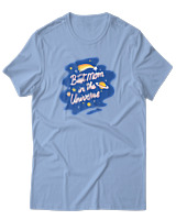 T-Shirt  Γυναικείο - Best Mom In The Universe - Color Thumbnail Γαλάζιο