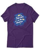 T-Shirt  Γυναικείο - Best Mom In The Universe - Color Thumbnail Μώβ