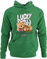 Φούτερ με κουκούλα - Best Of Luck - Color Thumbnail Kelly Green