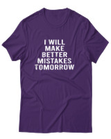 T-Shirt Αντρικό - Better Mistakes Tomorrow - Color Thumbnail Σκούρο Μωβ