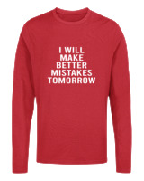 Μακρυμάνικο Μακό Αντρικό - Better Mistakes Tomorrow - Color Thumbnail Κόκκινο