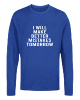 Μακρυμάνικο Μακό Αντρικό - Better Mistakes Tomorrow - Color Thumbnail Μπλε Ρουά