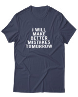 T-Shirt  Γυναικείο - Better Mistakes Tomorrow - Color Thumbnail Μπλέ Γκρί