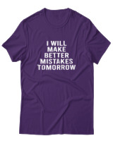 T-Shirt  Γυναικείο - Better Mistakes Tomorrow - Color Thumbnail Μώβ