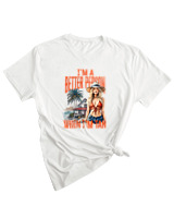 T-Shirt Woman Fashion Γυναικείο - Better Person - Color Thumbnail WHITE