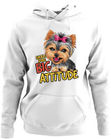 Φούτερ με κουκούλα - Big Attitude - Color Thumbnail ΄Ασπρο