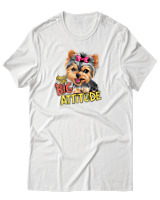T-Shirt Αντρικό - Big Attitude - Color Thumbnail Άσπρο