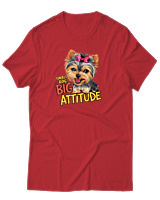 T-Shirt Αντρικό - Big Attitude - Color Thumbnail Κόκκινο