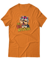 T-Shirt Αντρικό - Big Attitude - Color Thumbnail Πορτοκαλί