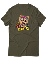 T-Shirt Αντρικό - Big Attitude - Color Thumbnail Χακί