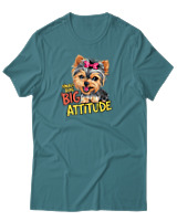 T-Shirt Αντρικό - Big Attitude - Color Thumbnail Μπλε Πράσινο