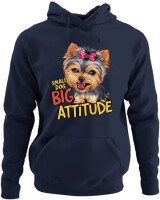 Φούτερ με κουκούλα - Big Attitude - Color Thumbnail Navy Blue