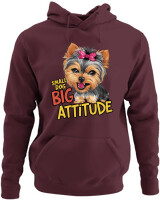 Φούτερ με κουκούλα - Big Attitude - Color Thumbnail Marron