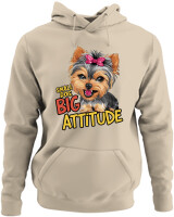 Φούτερ με κουκούλα - Big Attitude - Color Thumbnail Μπέζ