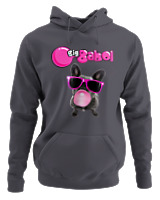 Φούτερ με κουκούλα - Big Babol - Color Thumbnail Ανθρακί