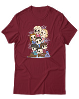 T-Shirt Αντρικό - Big Bang Theory - Color Thumbnail Σκούρο Κόκκινο