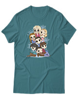 T-Shirt Αντρικό - Big Bang Theory - Color Thumbnail Μπλε Πράσινο
