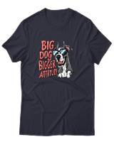 T-Shirt Αντρικό - Big Dog Bigger Attitude - Color Thumbnail Σκούρο Μπλε