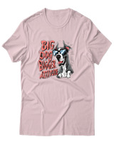 T-Shirt Αντρικό - Big Dog Bigger Attitude - Color Thumbnail Απαλό Ροζ