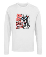 Μακρυμάνικο Μακό - Big Dog Bigger Attitude - Color Thumbnail 'Ασπρο