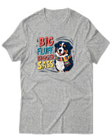 T-Shirt Αντρικό - Big Fluff - Color Thumbnail Γκρι Μελανζέ