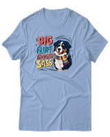 T-Shirt Αντρικό - Big Fluff - Color Thumbnail Γαλάζιο