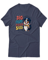 T-Shirt Αντρικό - Big Fluff - Color Thumbnail Μπλε Γκρι