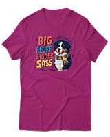 T-Shirt Αντρικό - Big Fluff - Color Thumbnail Φουξια