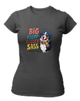 T-Shirt Στενή Γραμμή - Big Fluff - Color Thumbnail Ανθρακί