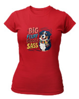 T-Shirt Στενή Γραμμή - Big Fluff - Color Thumbnail Κόκκινο