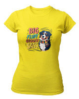 T-Shirt Στενή Γραμμή - Big Fluff - Color Thumbnail Κίτρινο