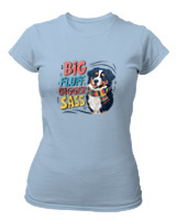 T-Shirt Στενή Γραμμή - Big Fluff - Color Thumbnail Γαλάζιο