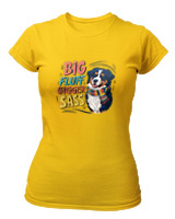 T-Shirt Στενή Γραμμή - Big Fluff - Color Thumbnail Χρυσό Κίτρινο