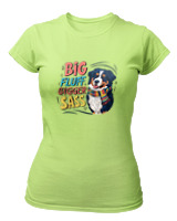 T-Shirt Στενή Γραμμή - Big Fluff - Color Thumbnail Λαχανί