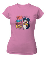 T-Shirt Στενή Γραμμή - Big Fluff - Color Thumbnail Ροζ
