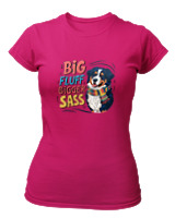 T-Shirt Στενή Γραμμή - Big Fluff - Color Thumbnail Φουξια