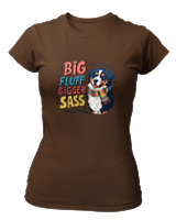 T-Shirt Στενή Γραμμή - Big Fluff - Color Thumbnail Καφέ
