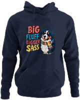 Φούτερ με κουκούλα - Big Fluff - Color Thumbnail Navy Blue