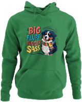 Φούτερ με κουκούλα - Big Fluff - Color Thumbnail Kelly Green
