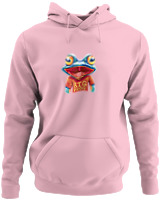 Φούτερ με κουκούλα - Big Frog - Color Thumbnail Pink