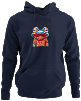 Φούτερ με κουκούλα - Big Frog - Color Thumbnail Navy Blue