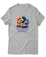 T-Shirt Αντρικό - Big Game Energy - Color Thumbnail Γκρι Μελανζέ