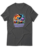 T-Shirt Αντρικό - Big Game Energy - Color Thumbnail Ανθρακί