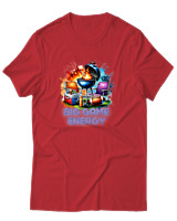 T-Shirt Αντρικό - Big Game Energy - Color Thumbnail Κόκκινο