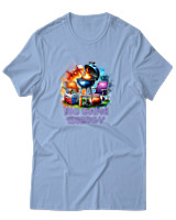 T-Shirt Αντρικό - Big Game Energy - Color Thumbnail Γαλάζιο
